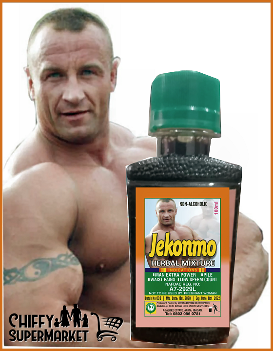 Picture of man holding a bottle of Jekonmo